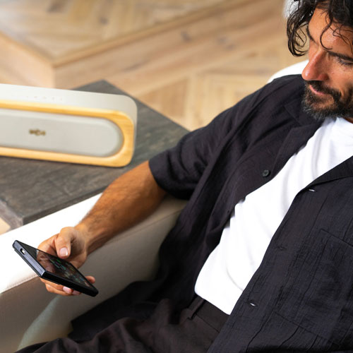 Haut-parleur sans fil Bluetooth Get Together 3 de House of Marley - Crème