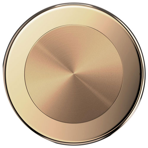 Support universel à prise extensible magnétique avec anneau adaptateur pour cellulaire PopGrip de PopSockets - Aluminium doré radial