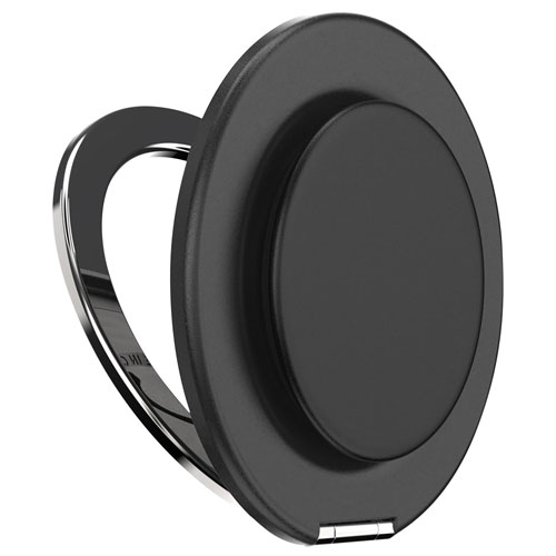 Support universel à prise pour cellulaire avec MagSafe PopGrip Kick-Out de PopSockets - Noir