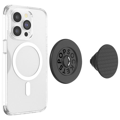 Support universel à prise extensible magnétique pour cellulaire PopGrip de PopSockets - Noir