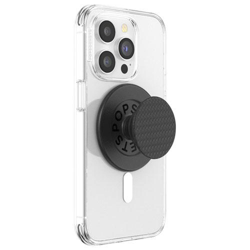 Support universel à prise extensible magnétique pour cellulaire PopGrip de PopSockets - Noir