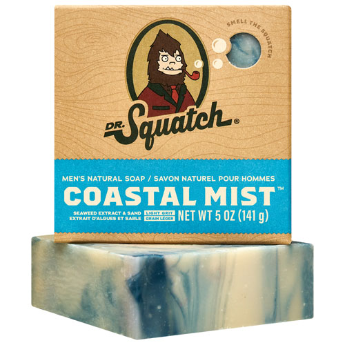 Pain de savon naturel pour hommes de Dr. Squatch - Coastal Mist