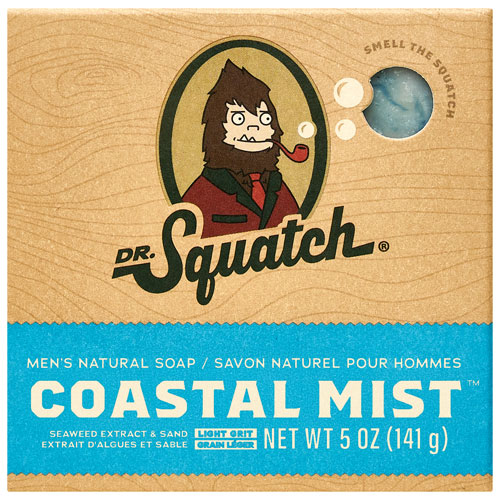 Pain de savon naturel pour hommes de Dr. Squatch - Coastal Mist