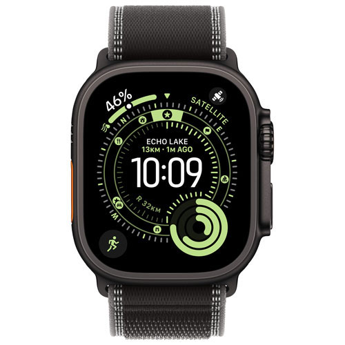 Bell Apple Watch Ultra 3 49mm Black Titanium Case with Black/Charcoal Trail Loop - Medium/Large - Monthly Financing