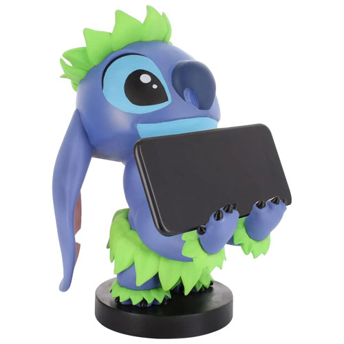 Support pour téléphone et manette de Cable Guys - Lilo & Stitch : Stitch avec jupe hawaïenne