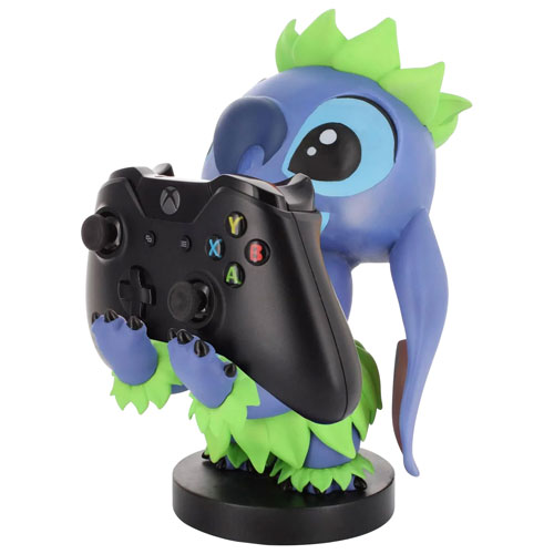 Support pour téléphone et manette de Cable Guys - Lilo & Stitch : Stitch avec jupe hawaïenne