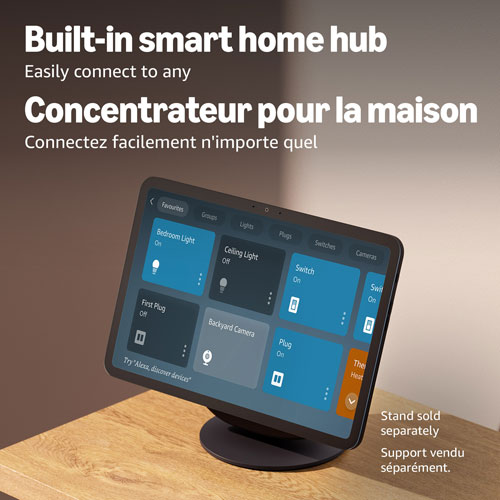 Écran intelligent Echo Show 11 d'Amazon avec son spatial et Alexa+ - Blanc glacier