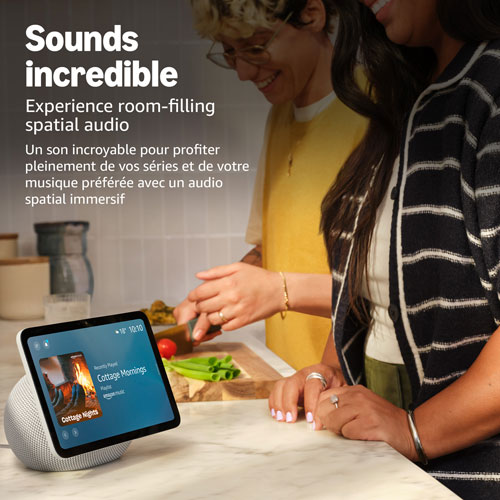 Amazon Echo Show 8 Smart Display with Spatial Audio & Alexa+ - Glacier White