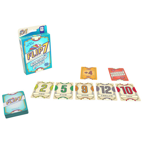 Jeu de cartes Flip 7 2nd Edition de USAOPOLY - Anglais