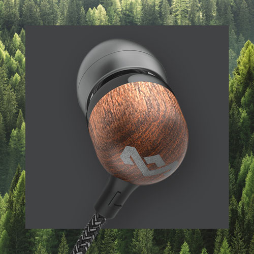 Écouteurs boutons à isolation sonore Smile Jamaica de House of Marley - Noir