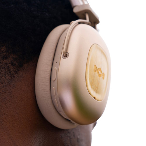 House Of Marley Positive Vibration Rebel ANC Noise Cancelling Over-Ear Bluetooth Headphones - Cream