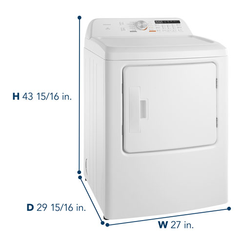 Insignia 7.0 Cu. Ft. Electric Dryer - White - Only at Best Buy