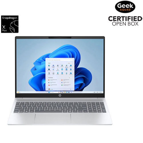 Boîte ouverte - Portable de 16 po OmniBook de HP - Argenté glacier (Snapdragon X Plus/RAM 32 Go/SSD 1 To/Windows 11)