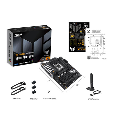 ASUS TUF GAMING X870-PLUS Wi-Fi 7 ATX AM5 Motherboard for AMD Ryzen 9000/8000/7000 Series CPUs
