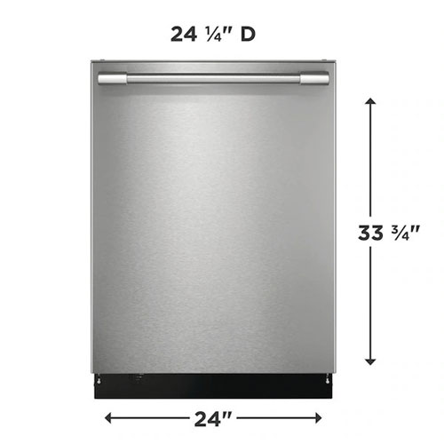 Frigidaire 24" 49dB Built-In Hybrid Dishwasher - White