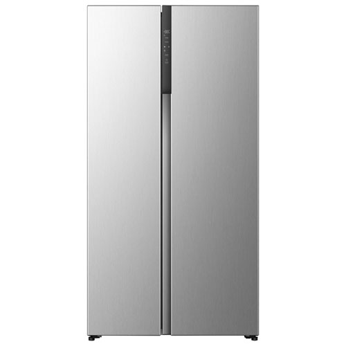 Réfrigérateur à deux portes 19,2 pi³ et 36 po de Hisense - Titane