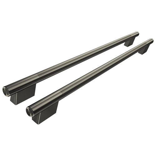 Trousse de poignées pour réfrigérateur à congélateur juxtaposé à profondeur de comptoir de KitchenAid - Minerai noir