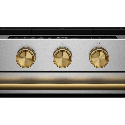 KitchenAid 6-Piece Handle & Knob Hardware Accessory Kit for Slide-In Convection Electric Range - Brass