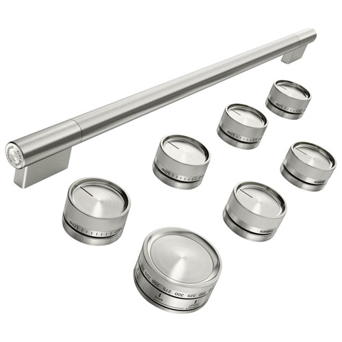 KitchenAid 8-Pieces Handle & Knob Hardware Accessory Kit for 36" Commercial-Style Gas Range - Stainless Steel