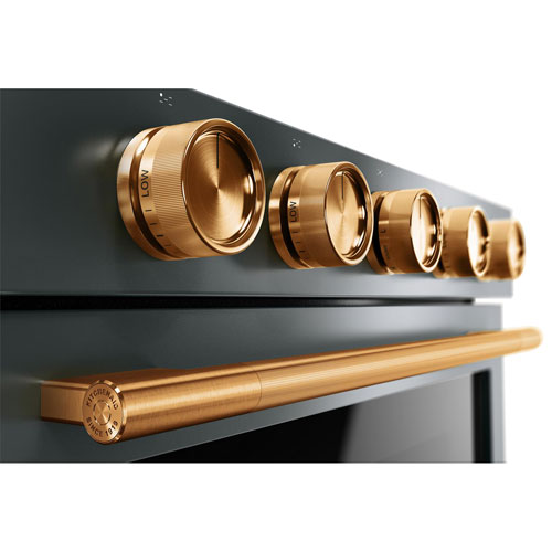 Trousse 6 pièces avec poignée et boutons pour cuisinière électrique encastrable à convection de KitchenAid - Bronze