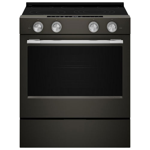 Trousse 5 pièces avec poignée et boutons pour cuisinière électrique encastrable à convection de KitchenAid - Acier inoxydable