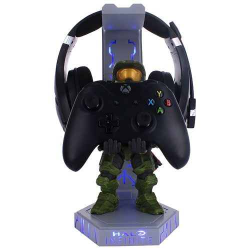 Support de luxe pour téléphone et manette de Cable Guys - Halo Infinite : Master Chief