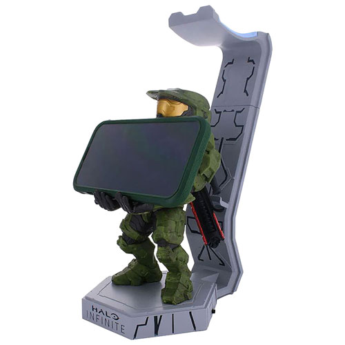 Support de luxe pour téléphone et manette de Cable Guys - Halo Infinite : Master Chief