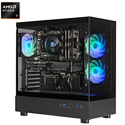 Technoid Glass Gaming PC (AMD Ryzen 7 7700X/32GB RAM/2TB SSD/GeForce RTX 5060 /Windows 11)