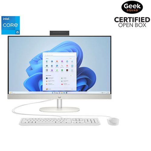 Open Box - HP 27" All-in-One PC - White (Intel Core i5-1334U/16GB RAM/512GB SSD/Windows 11) - Only at Best Buy