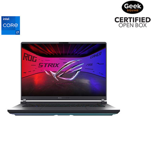 Boîte ouverte - Portable de jeu ROG Strix G16 de 16 po d'ASUS - Gris (Core i7 14650HX d'Intel/RAM 16 Go/SSD 1 To/GeForce RTX 5050/Windows 11)