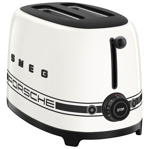 Smeg Toaster - 2-Slice - Porsche Carrara Collection - White