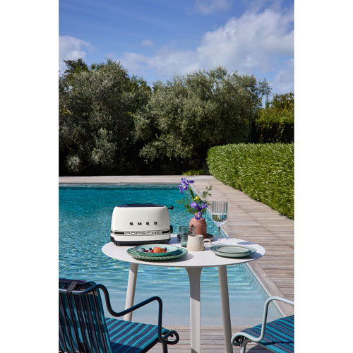 Smeg x Porsche 50's Style Retro Toaster - 2-Slice - White - Exclusive Retail Partner