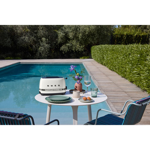 Smeg x Porsche 50's Style Retro Toaster - 2-Slice - White - Exclusive Retail Partner