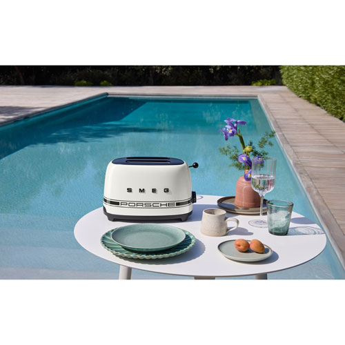 Smeg x Porsche 50's Style Retro Toaster - 2-Slice - White - Exclusive Retail Partner