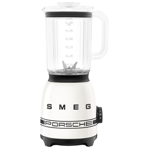 Smeg x Porsche 50's Style 1.5L 600-Watt Countertop Blender - Carrara White - Exclusive Retail Partner