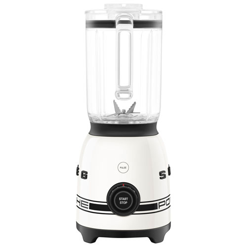 Smeg x Porsche 50's Style 1.5L 600-Watt Countertop Blender - Carrara White - Exclusive Retail Partner