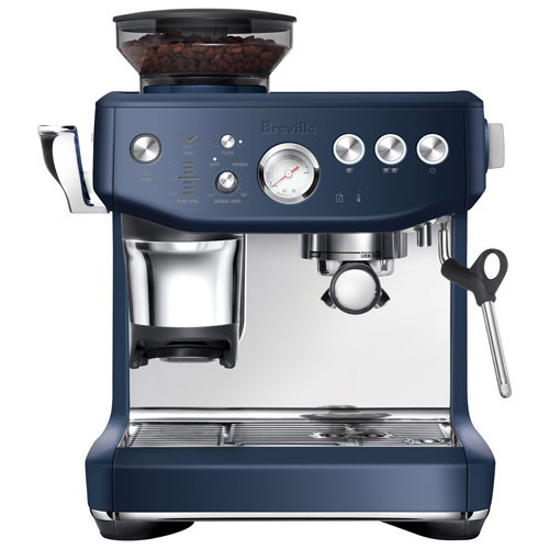 Breville Barista Express Impress Espresso Machine w/Frother&Coffee Grinder - Damson Blue - Remanufactured by Breville by BREVILLE - Refurbished condition - Image 2