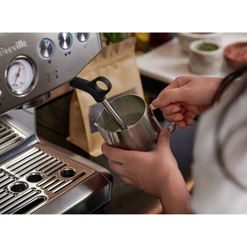 Breville Barista Express Impress Espresso Machine w/Frother&Coffee Grinder - Damson Blue - Remanufactured by Breville by BREVILLE - Refurbished condition - Image 6