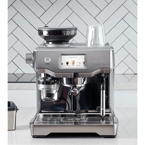 Refurbished - Breville Oracle Touch Automatic Espresso Machine w/Frother&Coffee Grinder - Brushed SS - Remanufactured by Breville