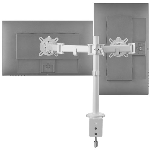 Support intelligent pour deux moniteurs de 13 à 32 po de One For All - Blanc