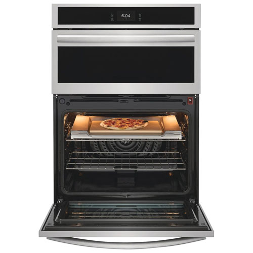 Frigidaire Gallery 30" 5.3 Cu. Ft. Combination True Convection Electric Wall Oven - Stainless Steel