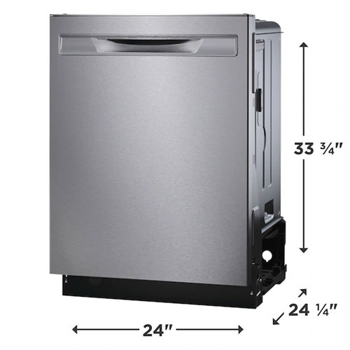 Frigidaire Gallery 24" 45dB Built-In Dishwasher with Stainless Steel Tub & Third Rack - Stainless Steel