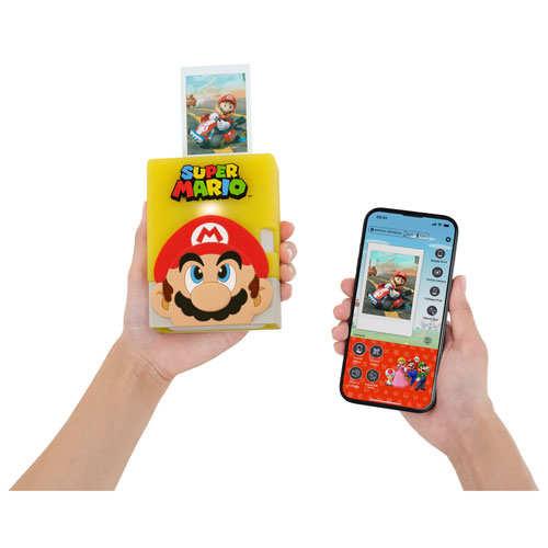 Imprimante pour téléphone intelligent INSTAX MINI Link 3 Super Mario- Blanc Argile