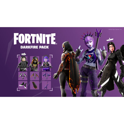 The Fortnite – Darkfire & Ice Bundle with 10+ cosmetics & 1000 V-Bucks