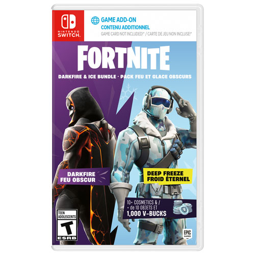 The Fortnite – Darkfire & Ice Bundle with 10+ cosmetics & 1000 V-Bucks