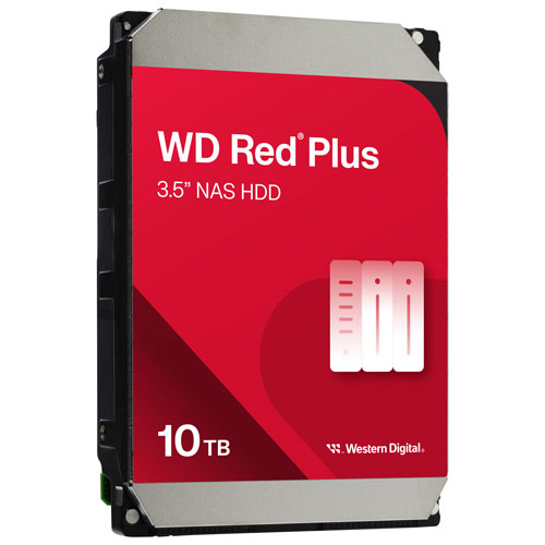 Disque dur interne de stockage en réseau SATA 7200 tr/min 10 To WD Red Plus
