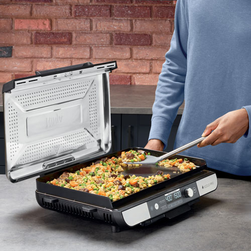 Ninja Sizzle Pro XL 20" Indoor Grill - Black/Stainless Steel