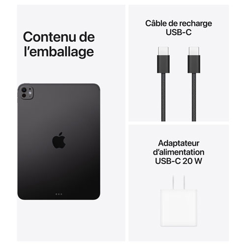 iPad Pro M5 11 po 512 Go avec Wi-Fi d'Apple - Noir infini
