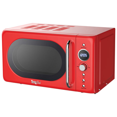 Total Chef Retro 0.7 Cu. Ft. Countertop Microwave - Red