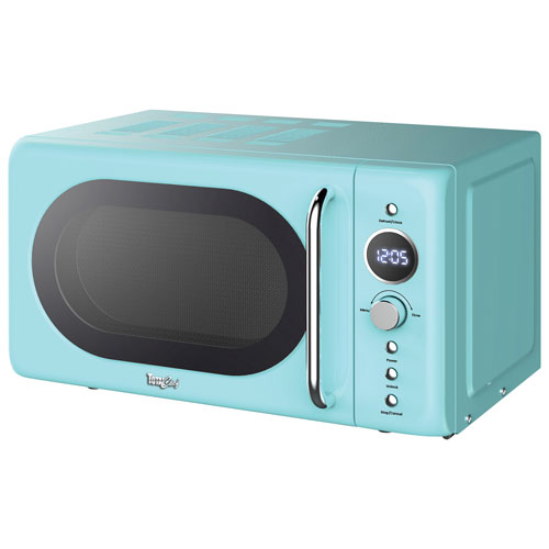 Total Chef Retro 0.7 Cu. Ft. Countertop Microwave - Blue